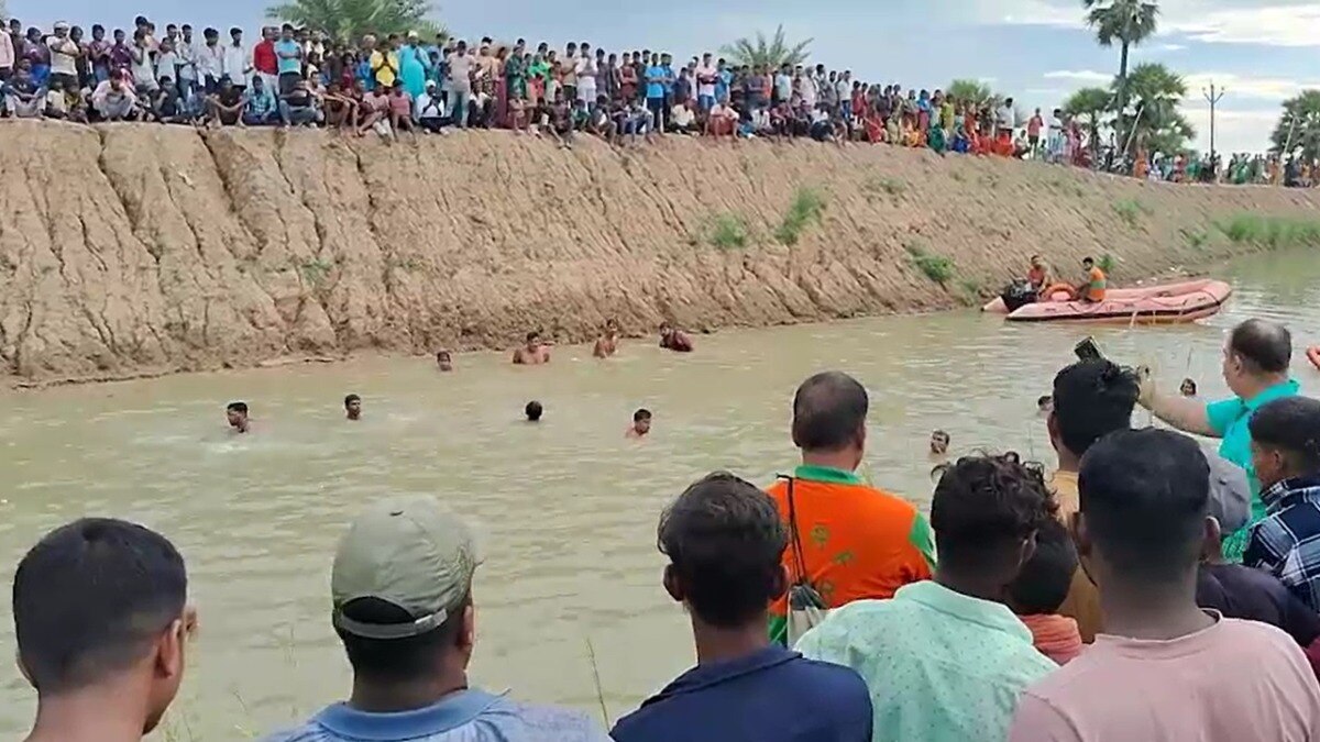 पोखर में डूबने से तीन बच्चों की मौत (फोटो- ITG)