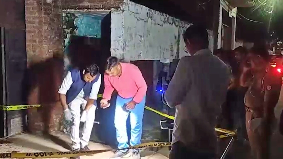 Shahjahanpur police investigating on the spot after the murder (Photo-ITG)
