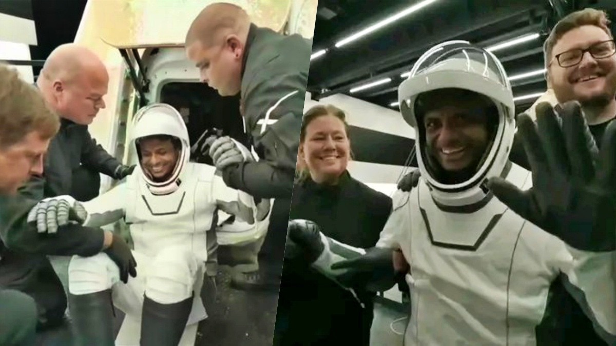 अंतरिक्ष से लौटे शुभांशु शुक्ला (Photo: Screengrab)