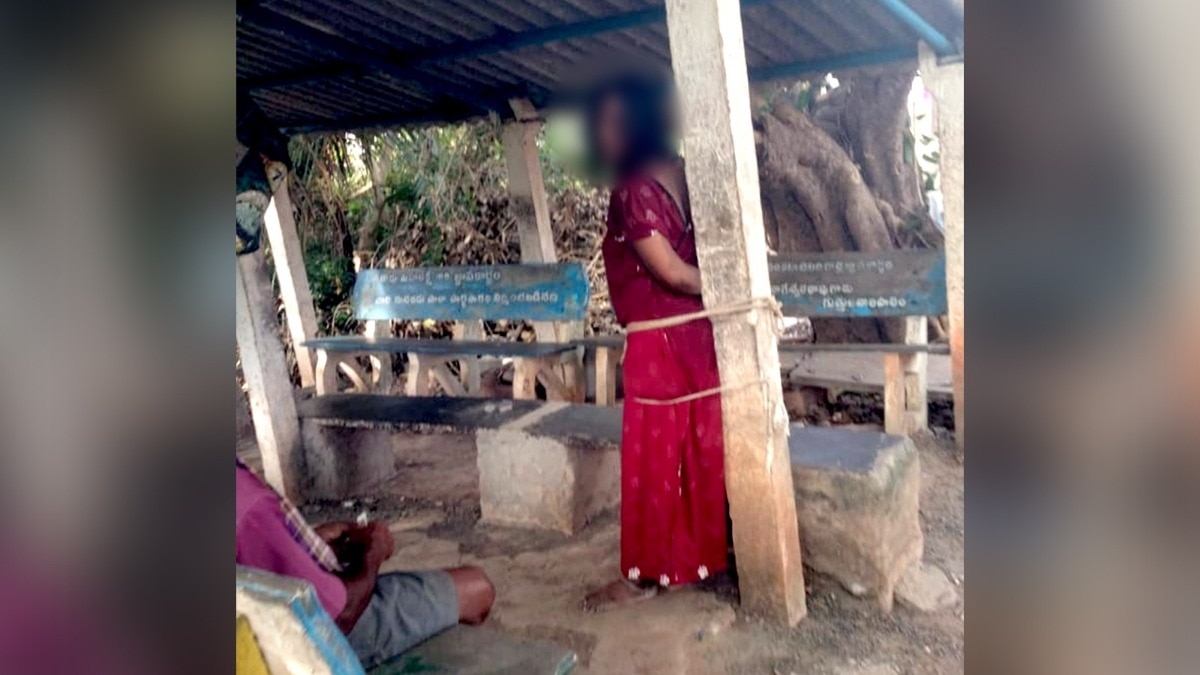 Woman Tied to Pole, Assaulted by Husband’s Family Over Alleged Affair in Andhra Pradesh