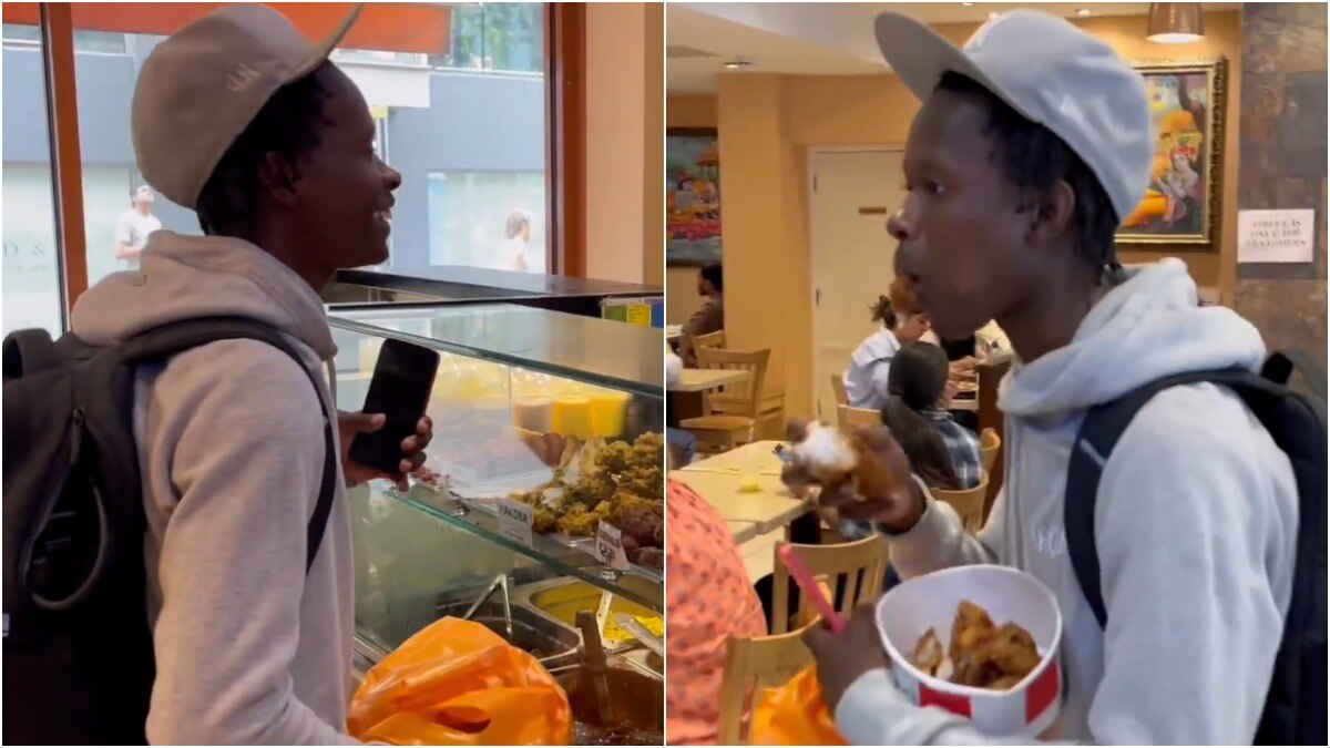 लंदन के ISKON रेस्टोरेंट में घुसकर युवक ने खाया चिकन, वायरल वीडियो पर भड़के लोग