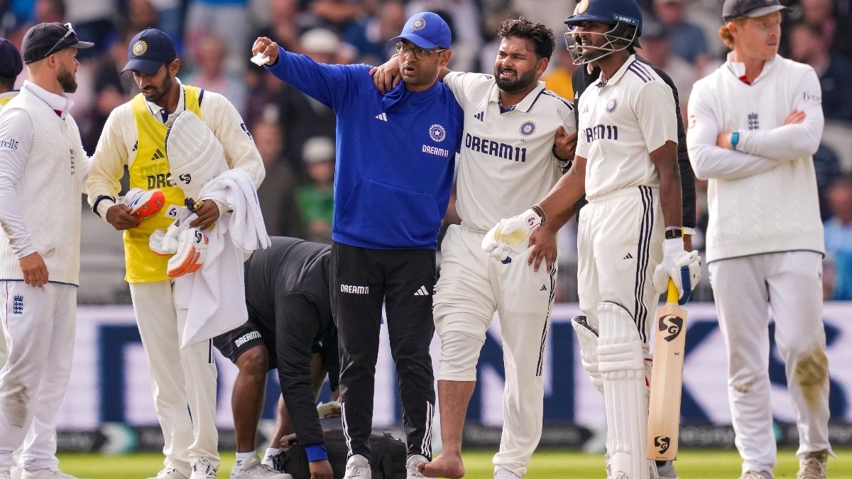  Rishabh Pant injured in Manchester 