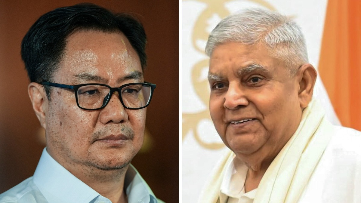 किरेन रिजिजू और जगदीप धनखड़. (Photo: ITG)