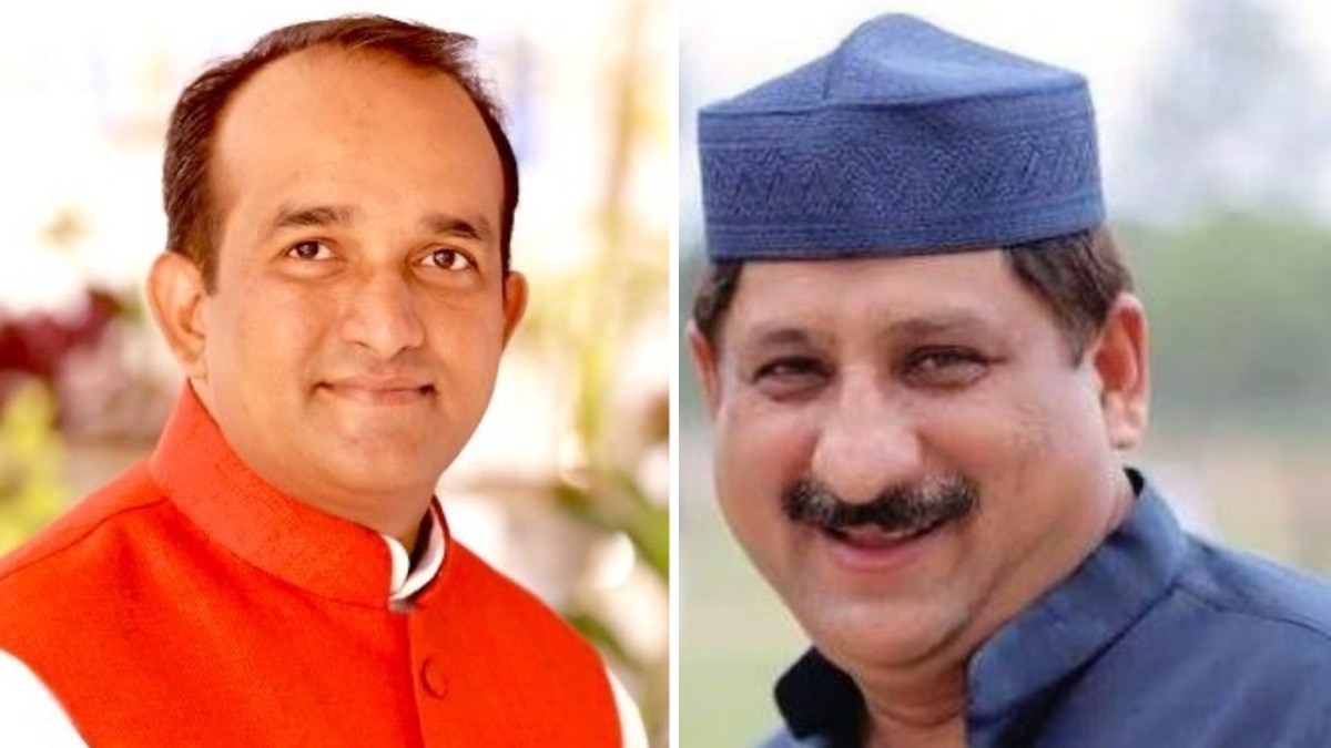 बीजेपी नेता किशन सूर्यवंशी और कांग्रेस MLA आरिफ मसूद.(File Photo)