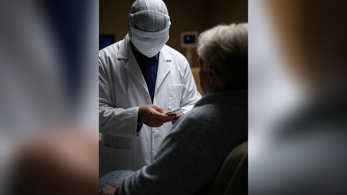 डॉक्टर और मरीज की प्रतीकात्मक तस्वीर (Grok)