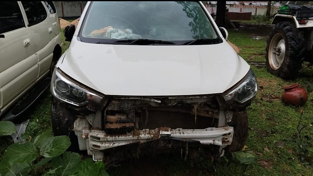 गांजा से लदी कार .(Photo: Amritanshi Joshi/ITG)