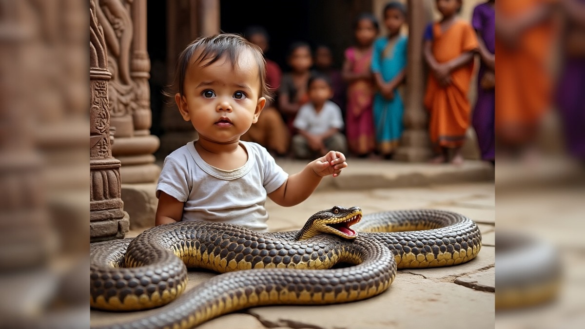  सांप की मौत हो गई. (Photo: AI-generated)