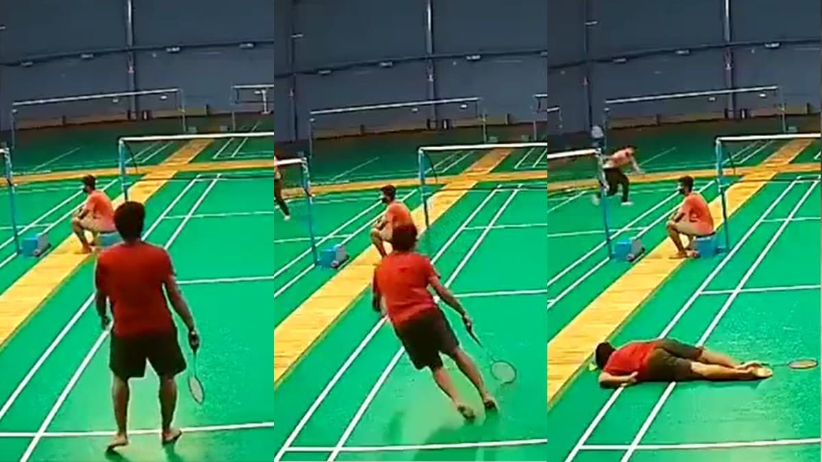 Heart Attack Viral Video: हैदराबाद में बैडमिंटन खेलते युवक को आया हार्ट अटैक .... शटल कॉक उठाते समय कोर्ट में गिरा युवक.... देखें मौत का लाइव वीडियो