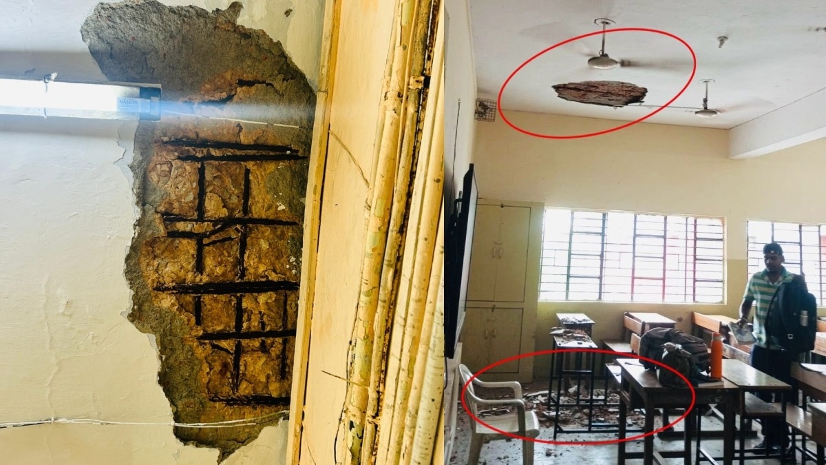 नोएडा: केंद्रीय विद्यालय में क्लासरूम की छत से गिरा प्लास्टर, छात्र घायल, स्कूल प्रशासन ने साधी चुप्पी