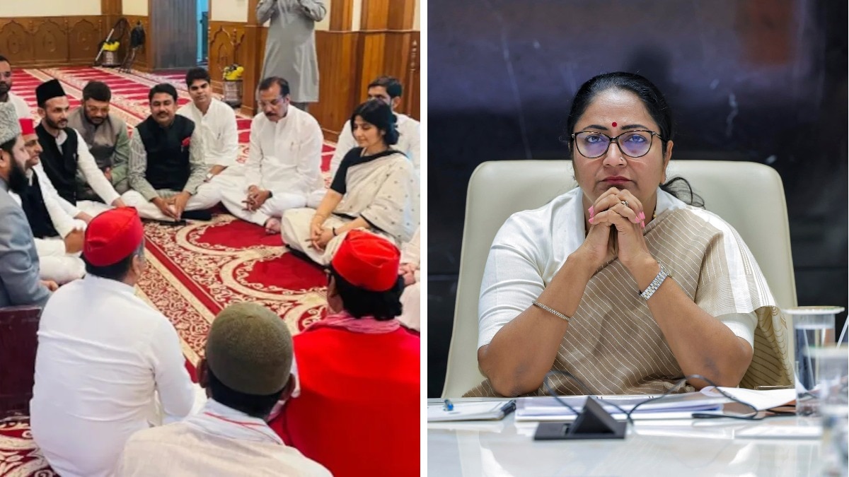 सपा सांसद और दिल्ली की मुख्यमंत्री रेखा गुप्ता. 