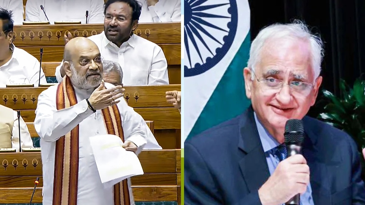 अमित शाह और सलमान खुर्शीद.