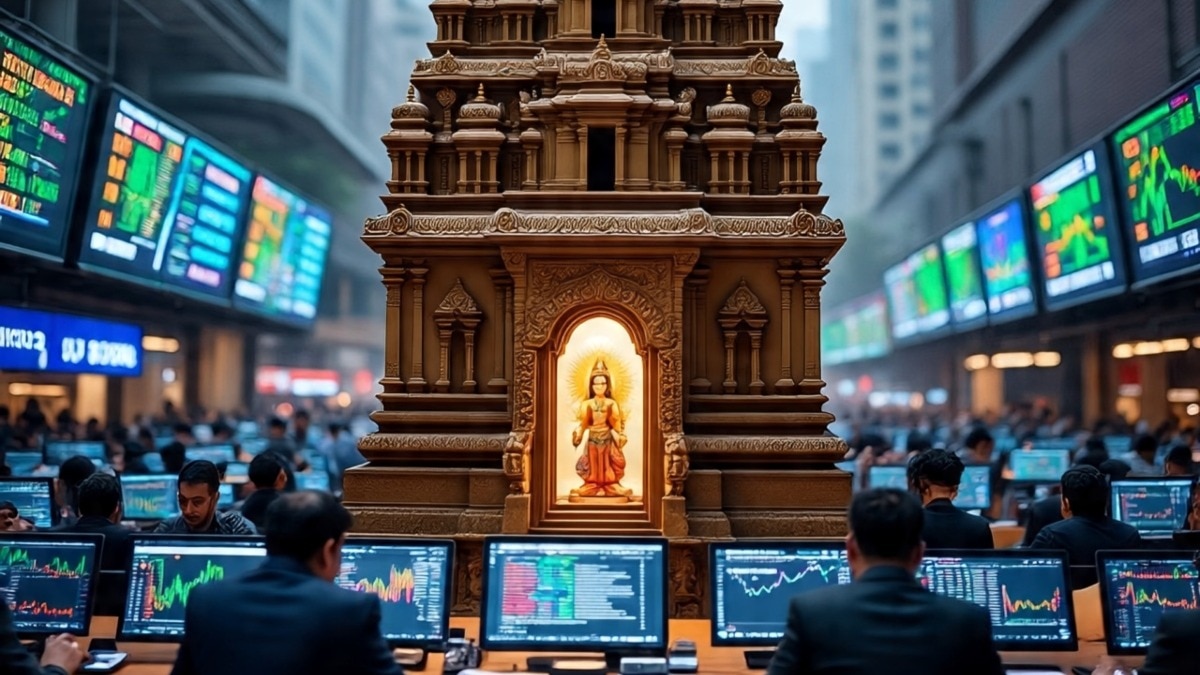 Stock Market and Temple 