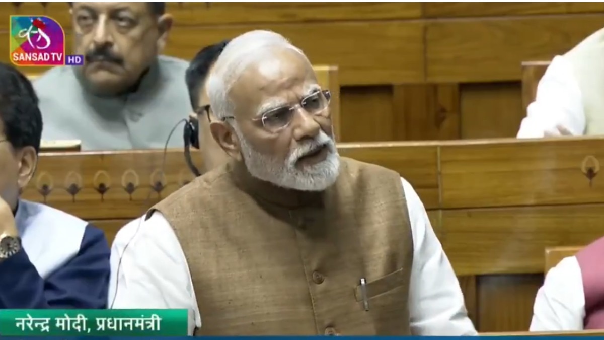 प्रधानमंत्री नरेंद्र मोदी. (Photo: X/@SansadTV)