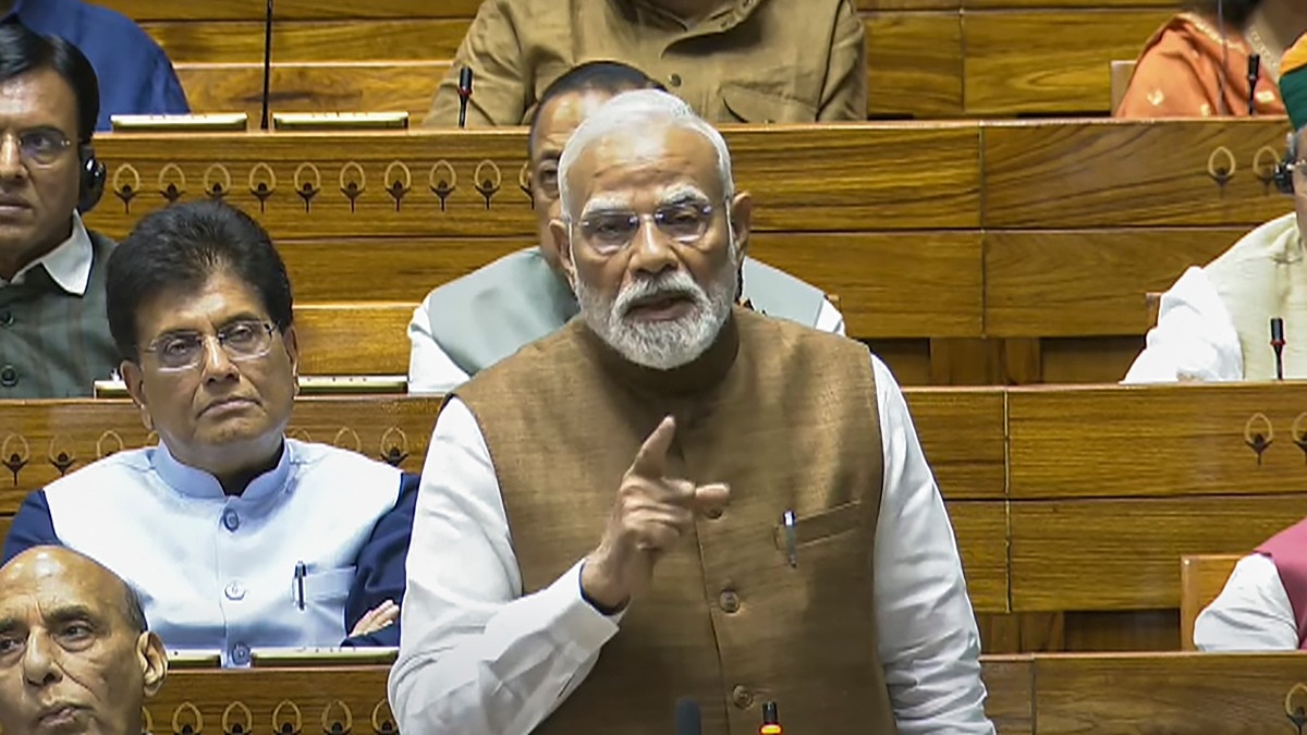 pm modi in lok sabha