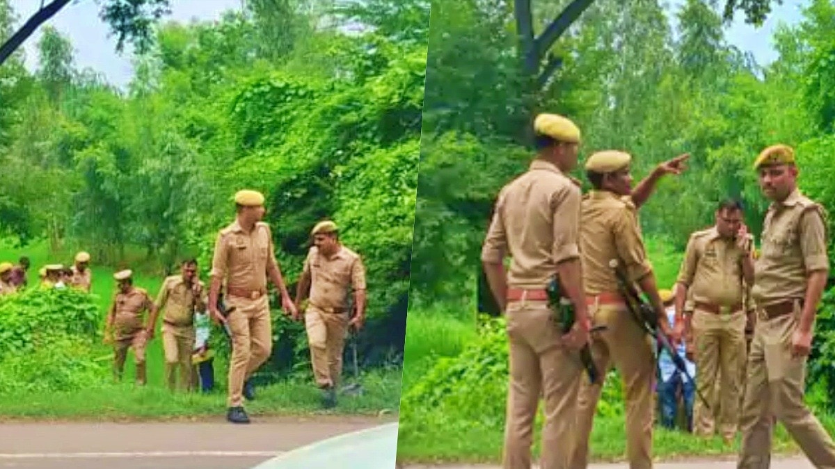 dead body of female constable found in bushes in Barabanki (Photo: Screengrab)