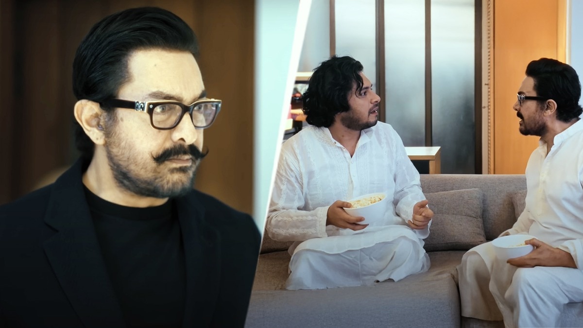 Aamir khan fumes over son Junaid in new promo of Sitaare Zameen Par youtube release
