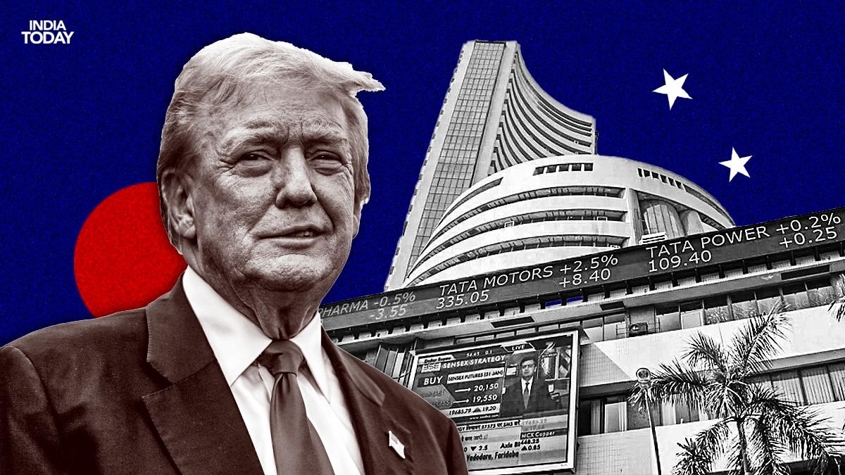 Donald Trump stock market illustration