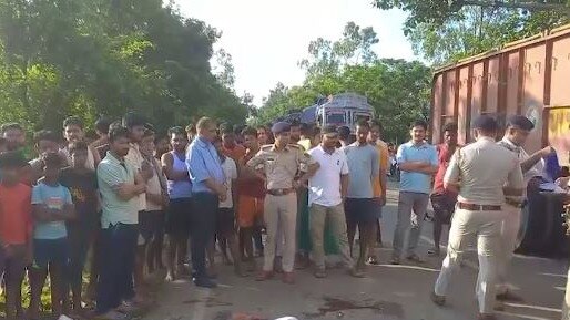 लखीसराय में भीषण सड़क हादसा (Photo: Screengrab)