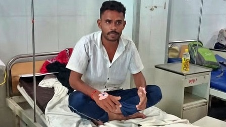 Case of operation on wrong patient in Jalaun (Photo- Screengrab)
