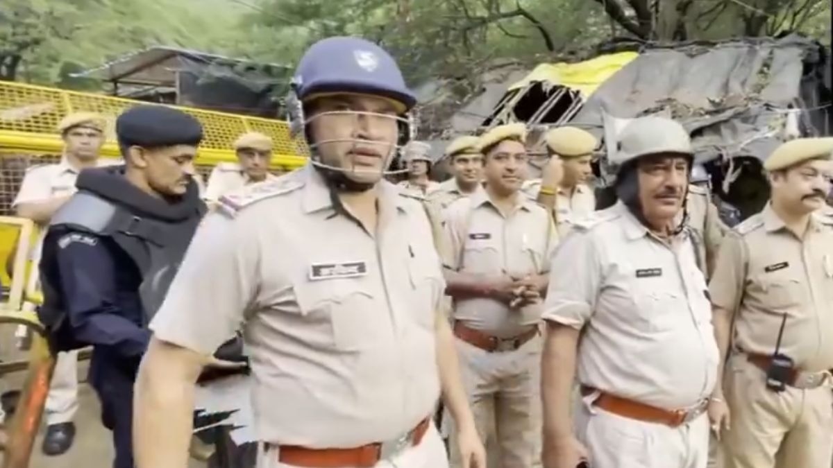 तारागढ़ में तैनात पुलिसबल. 