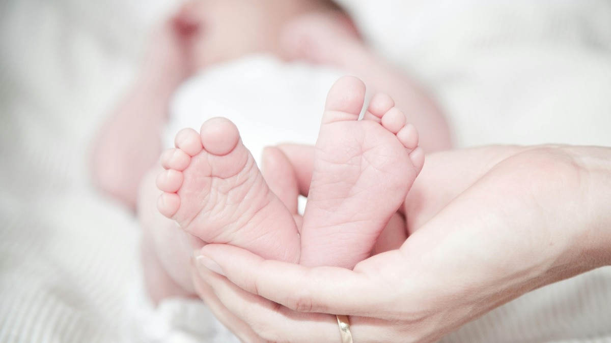 New born baby feet