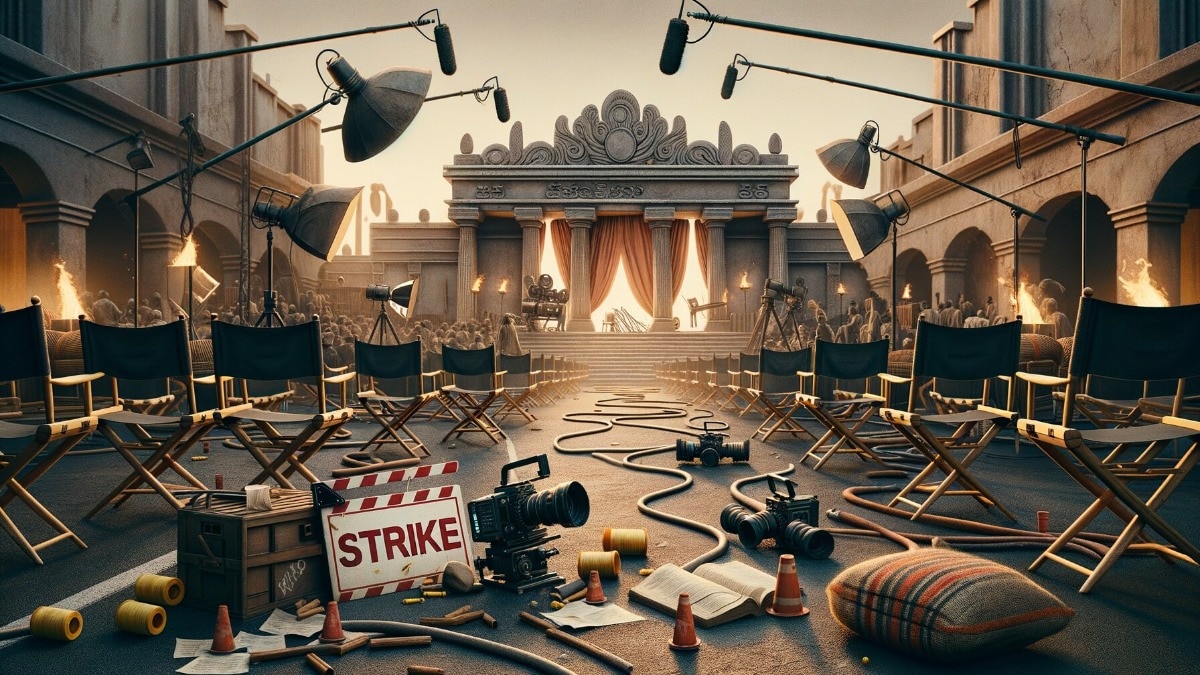 telugu film industry on strike, shooting halted (Photo: AI-Generated)