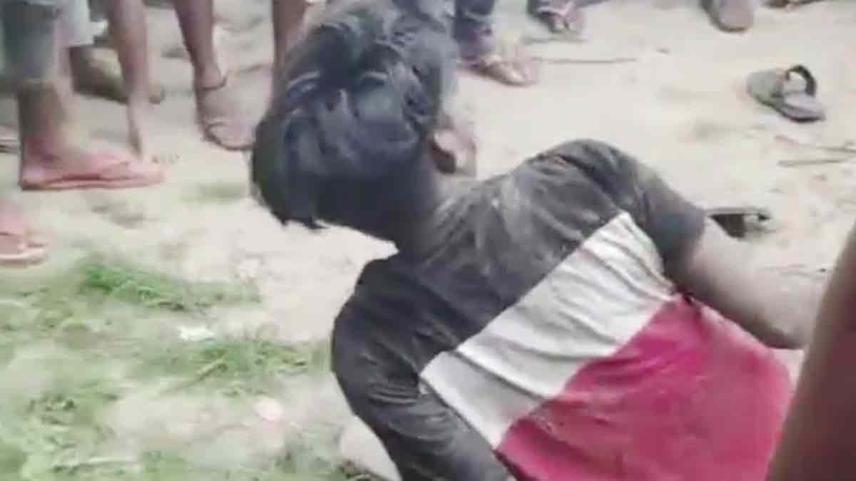 A youth was beaten up on suspicion of selling banned meat