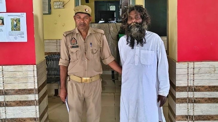 Accused Imamuddin Ansari Noor in custody of Shamli Police (Photo- ITG)