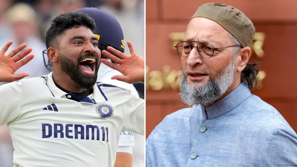 Moammed Siraj and Asaduddin Owaisi (File Photo: PTi)
