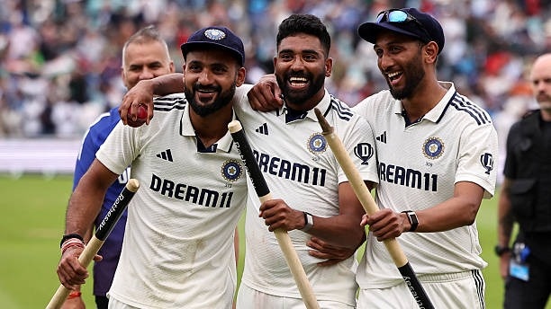 Akash Deep, Mohammed Siraj and Prasidh Krishna