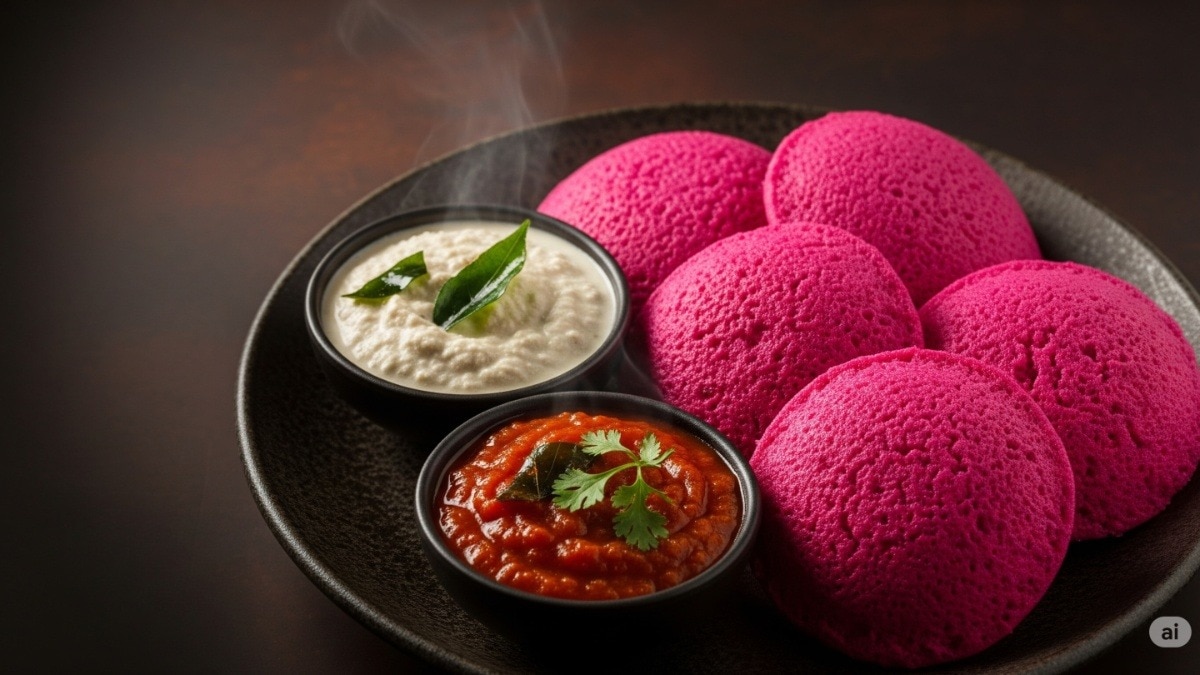 Beetroot Idli