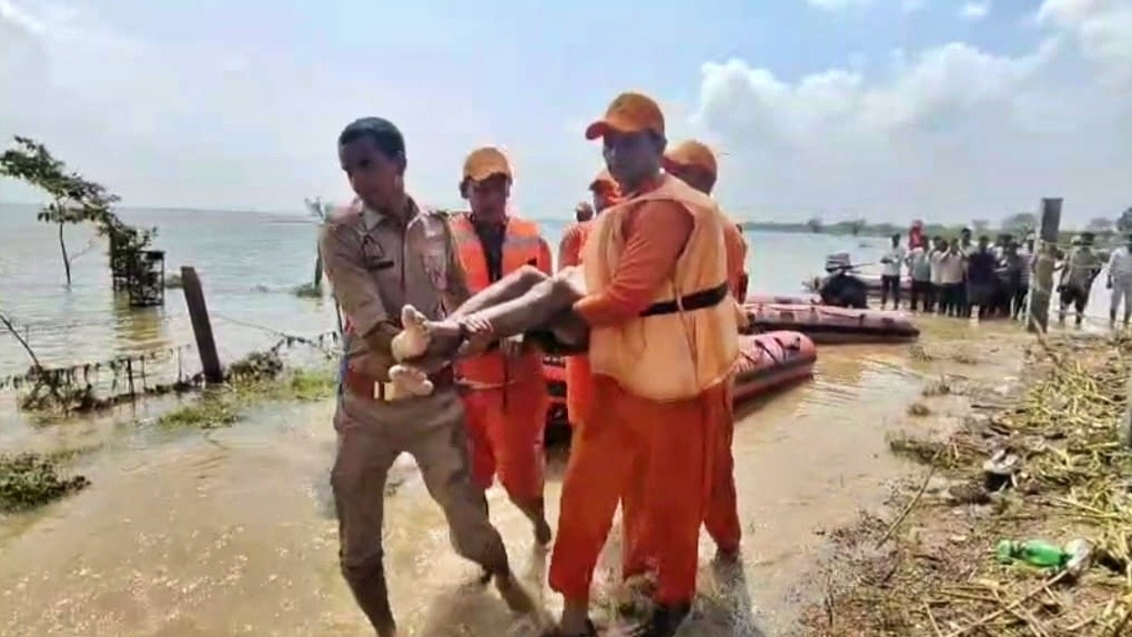 Three children died due to drowning in water in Prayagraj (Photo- ITG)