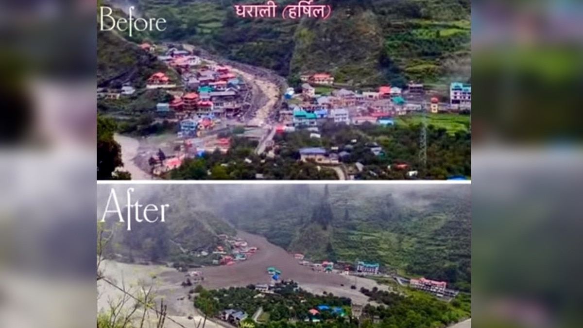 Cloudburst Dharali village Uttarkashi