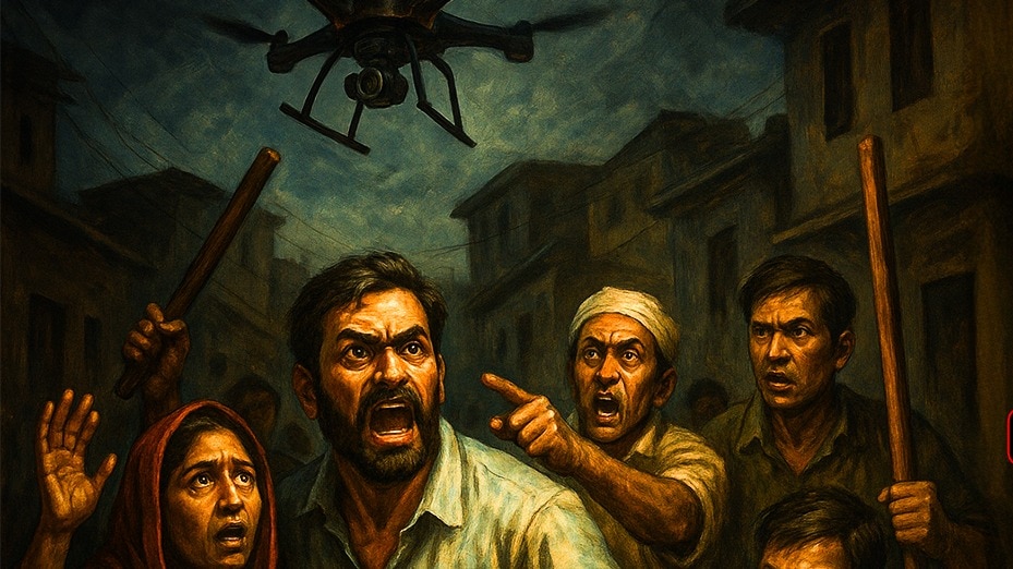 drone robbery panic in Uttar Pradesh