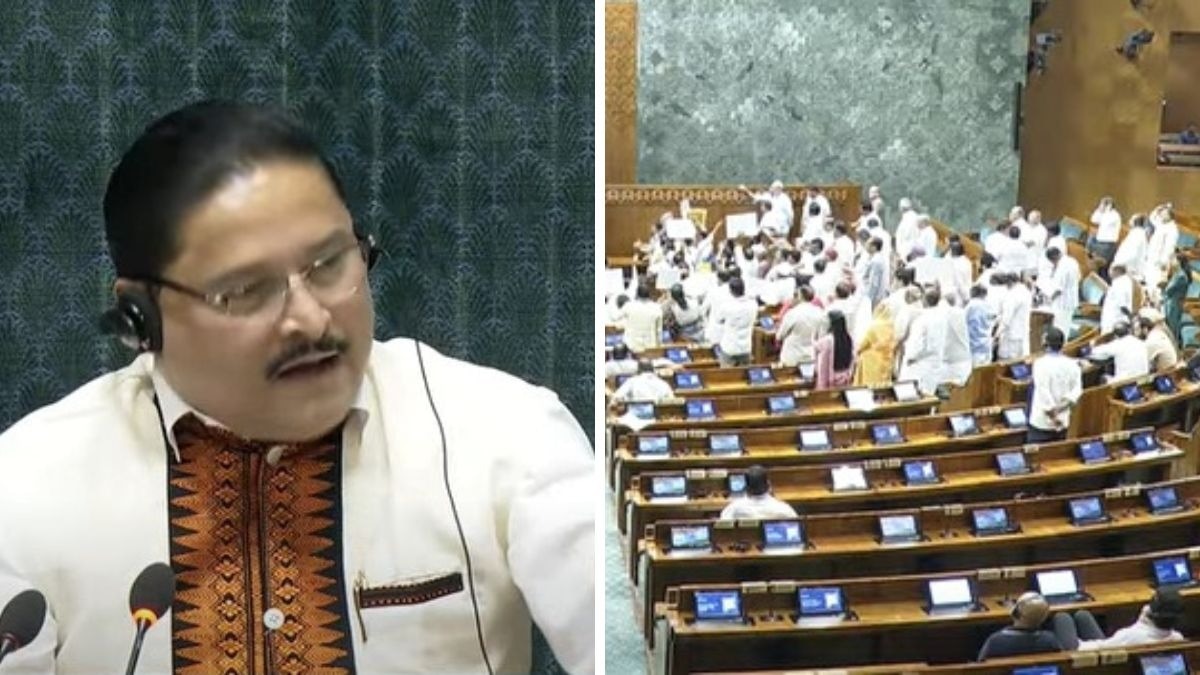 Dilip Saikiya on Chair in lok Sabha