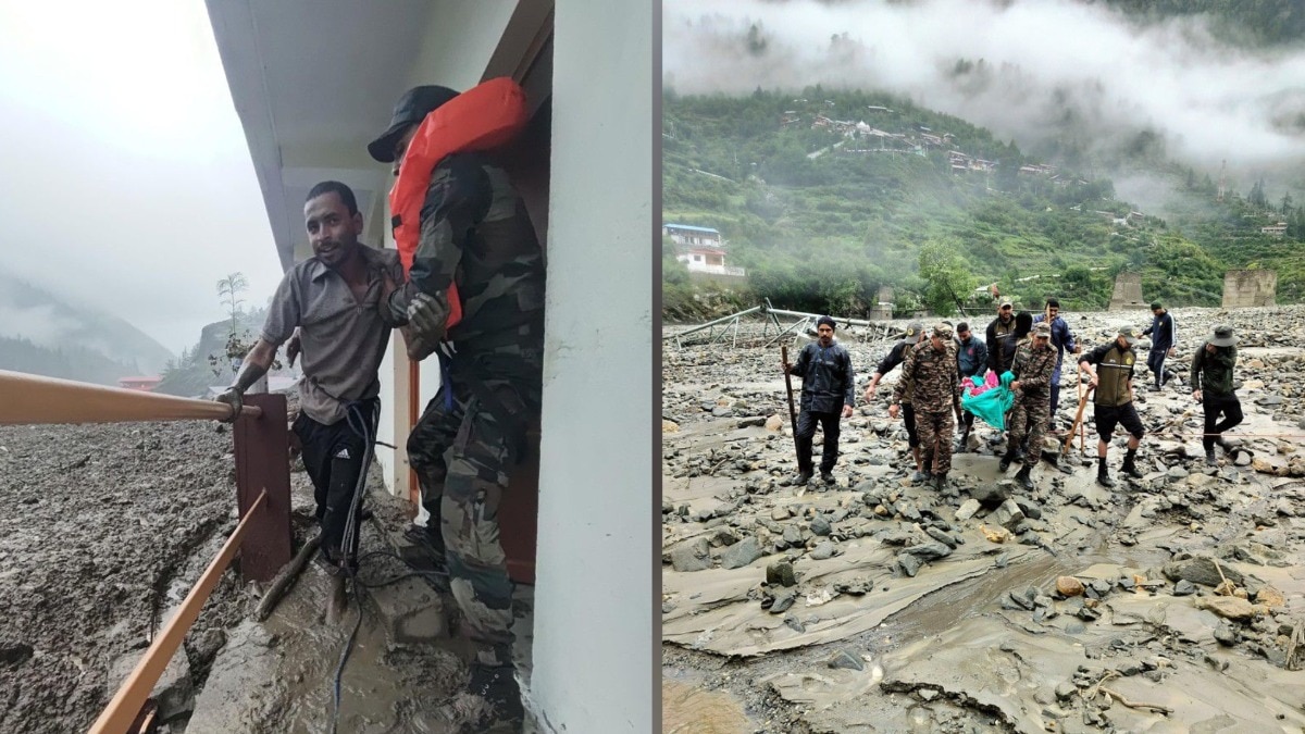 धराली में आई आपदा से तबाही