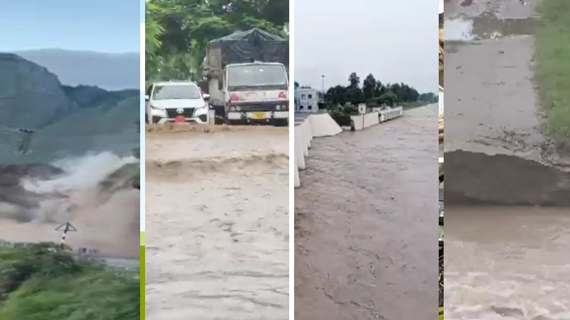 मूसलाधार बारिश के कारण बाढ़, भूस्खलन और जलभराव ने जनजीवन को बुरी तरह प्रभावित किया है. (Photo- ITG)