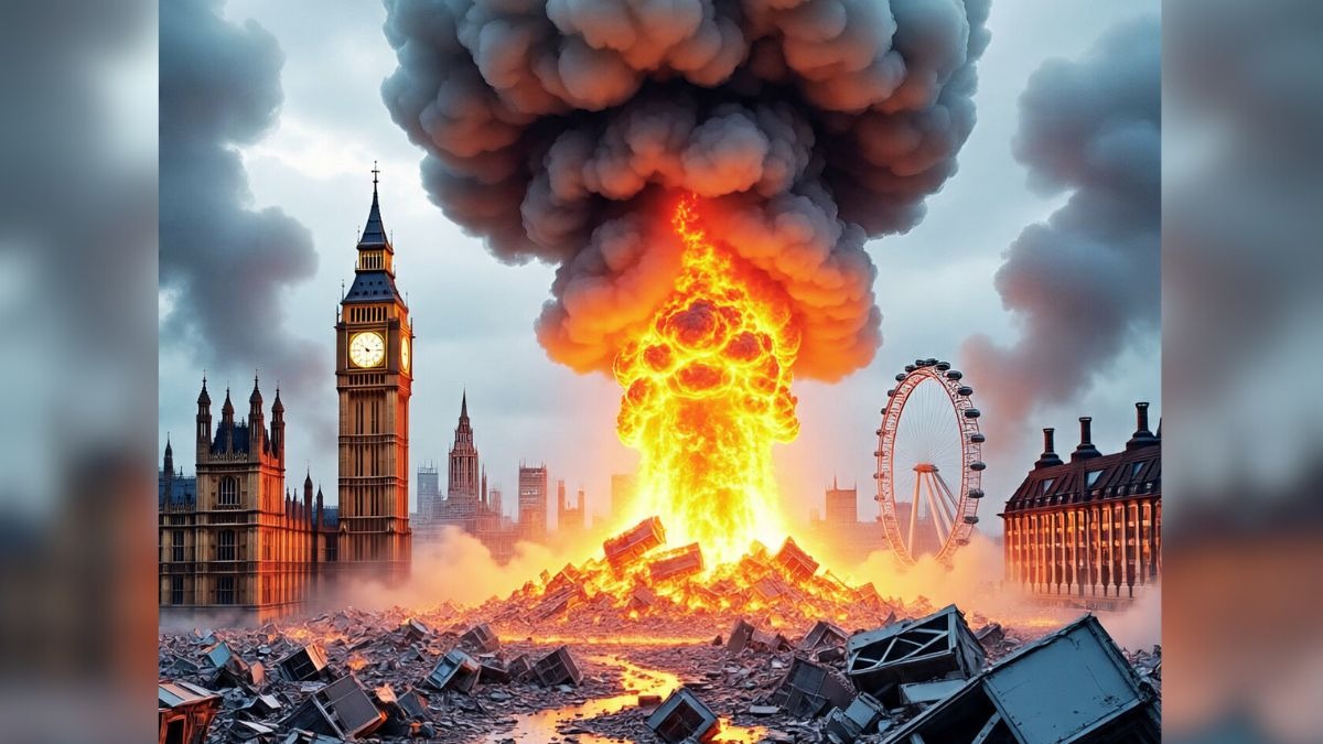nuclear bomb explode on London 