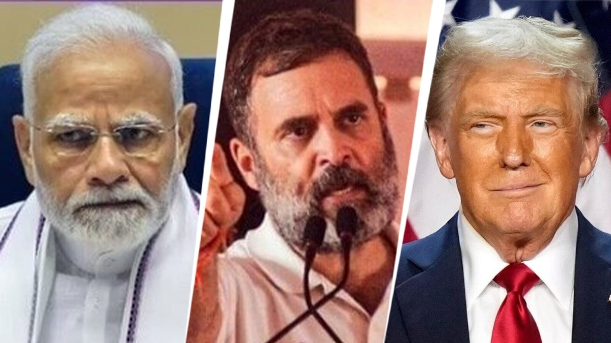 PM Modi, Rahul Gandhi and Donald Trump