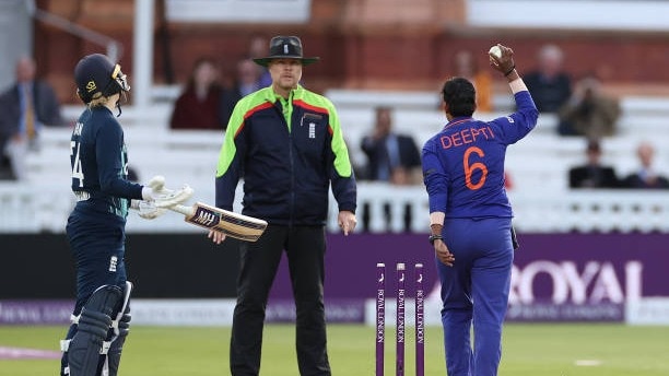 Deepti Sharma runs out Charlie Dean