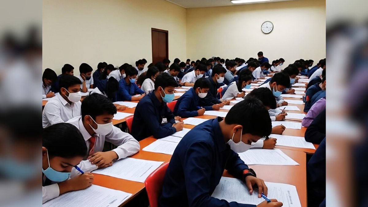 Students appeared in exam