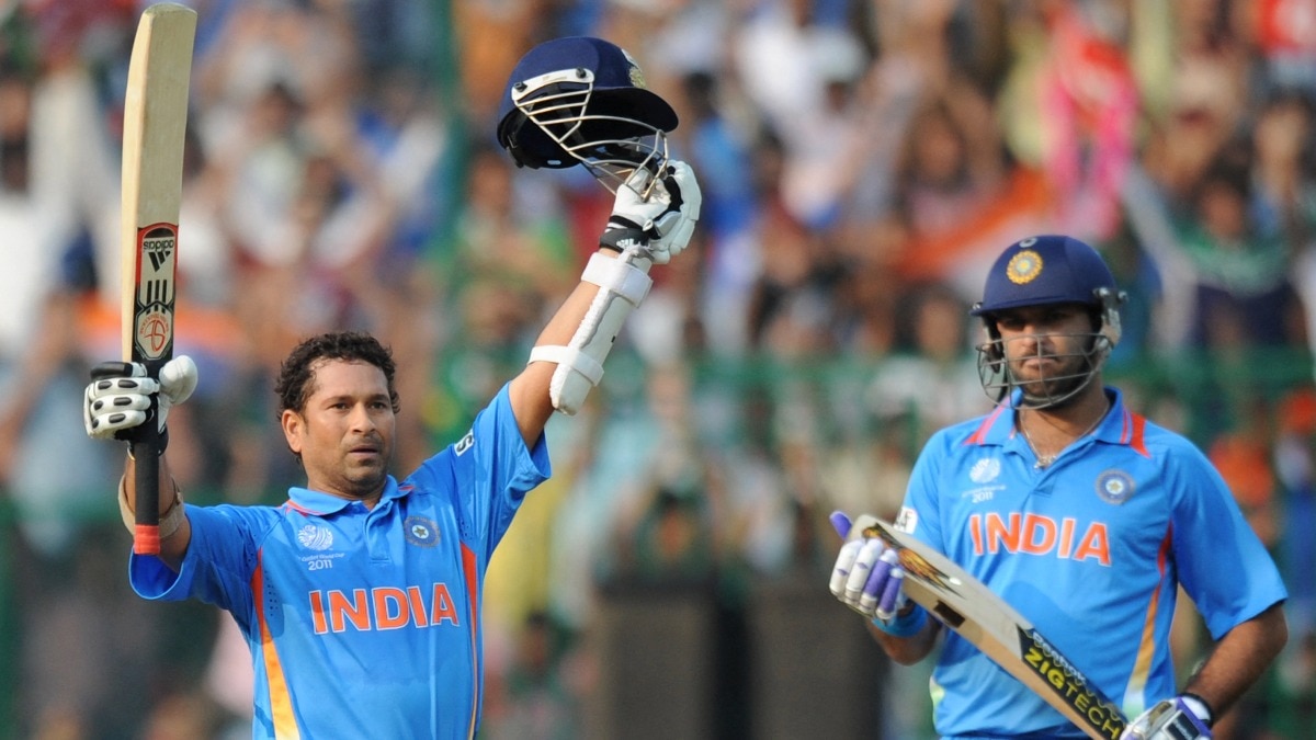 Sachin Tendulkar and Yuvraj singh in 2011 world cup  