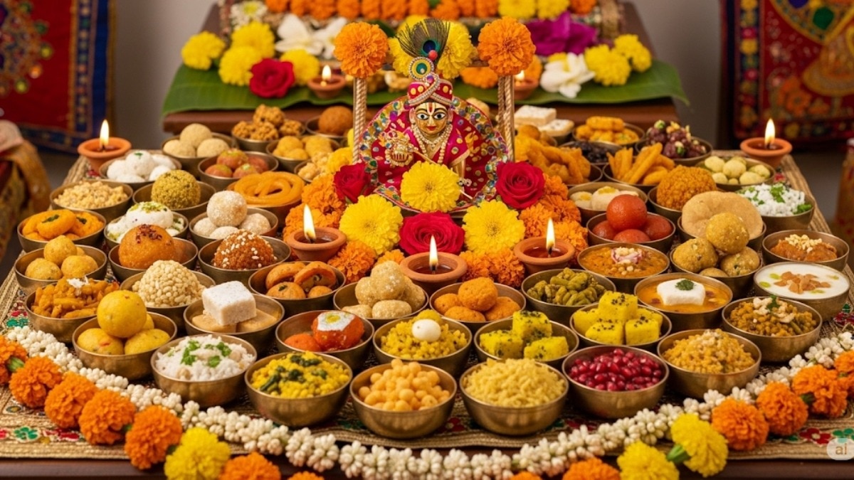 Why 56 Bhog is offered on Krishna Janmashtami