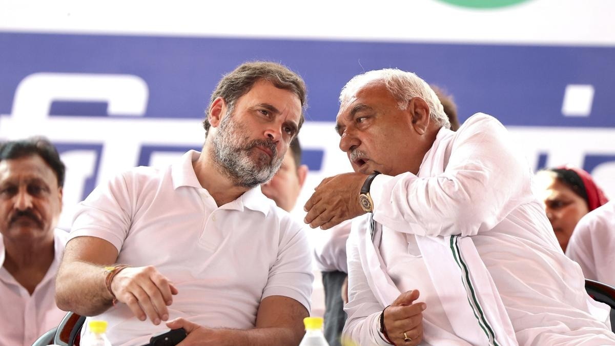 rahul gandhi with bhupinder singh hooda