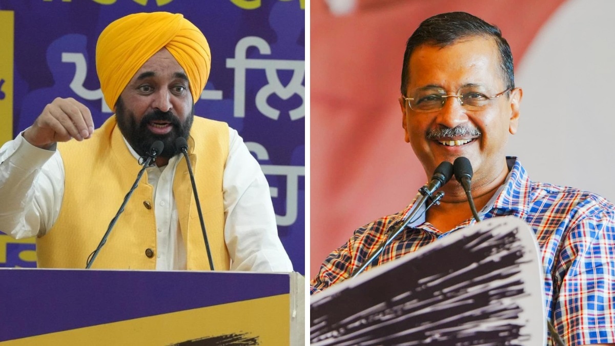 Arvind Kejriwal and Bhagwant Mann addressed the party's women wing leadership training programme.