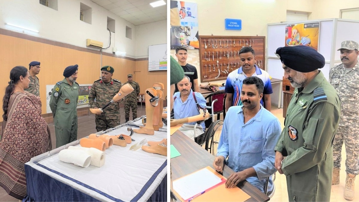 एयरफोर्स प्रमुख ने किया पुणे आर्टिफिशियल लिंब सेंटर का दौरा. (Photo: X @IAF_MCC)