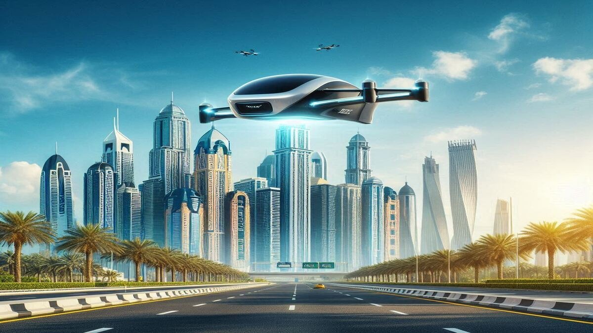 Flying taxi in Dubai