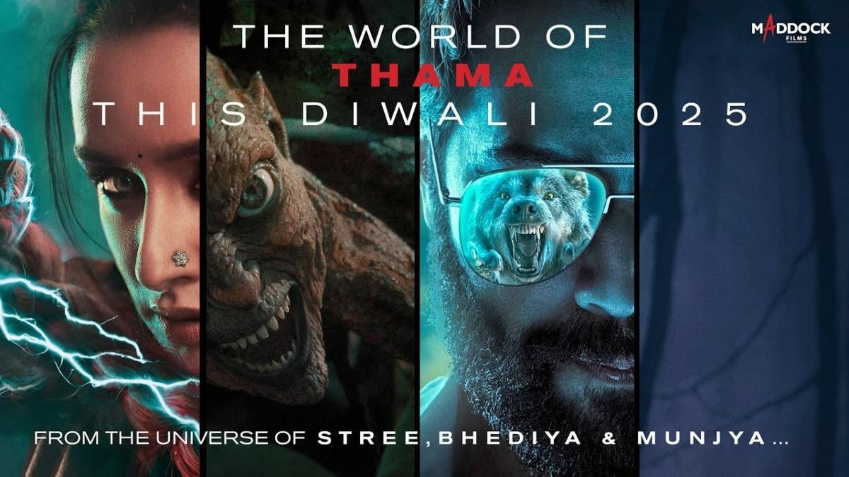 स्त्री, भेड़िया और मुंज्या से खतरनाक होगा 'थामा', हॉरर-कॉमेडी की पहली झलक आई सामने