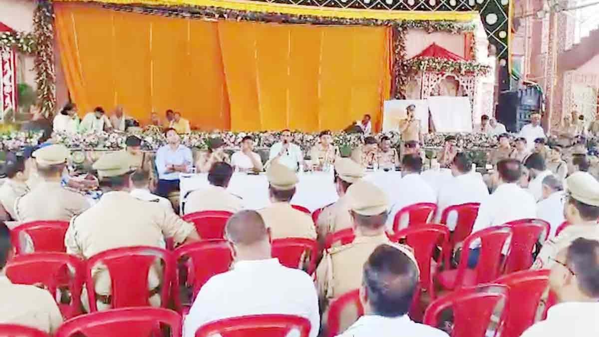 श्रीकृष्ण जन्माष्टमी पर्व पर मथुरा में कड़े सुरक्षा इंतज़ाम (Photo: Screengrab)