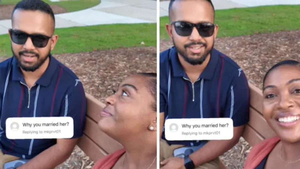 अमेरिकन पत्नी ने पूछा शादी का कारण, इंडियन पति का जवाब दिल छू गया, वीडियो वायरल